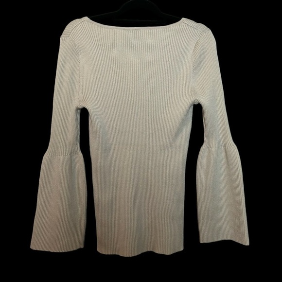 Lane Bryant NWT Ribbed Long Bell Sleeve Pullover Sweater Top - Picture 5 of 13